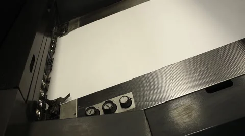 Printing Office Press Machine Stock Footage 68683500