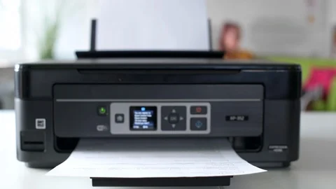 Printing Paper Looping Cinemagraph Stock Footage 104200335