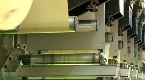 Printing plant production process. Stockbeeldmateriaal 66578724