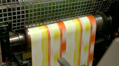 Printing plant production process. Stockbeeldmateriaal 66579258