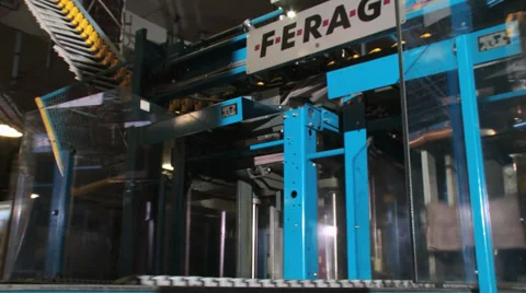 Printing Press Convayor 29 Stock Footage 30226570