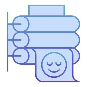 Printing press flat icon. Large format printer blue icons in trendy flat style 스톡 일러스트