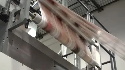 Printing Press Stock Footage 12745895