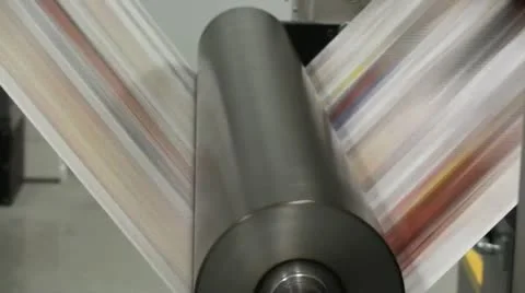 Printing Press Stock Footage 12746185