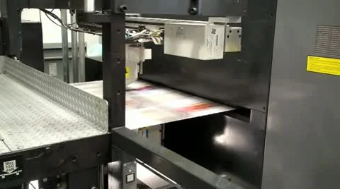 Printing Press Stock Footage 12746191