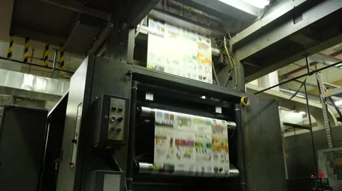 Printing press Video stock 41418794