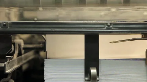 Printing press Stock Footage 43104452
