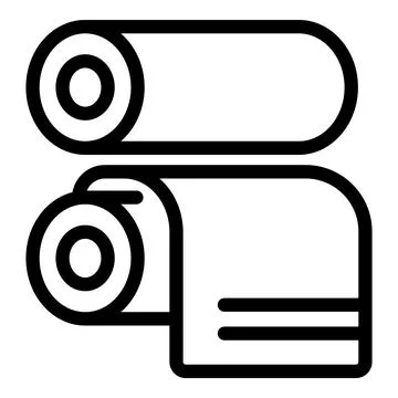 Printing press machine using rollers for printing newspapers and magazines Illustrazione stock