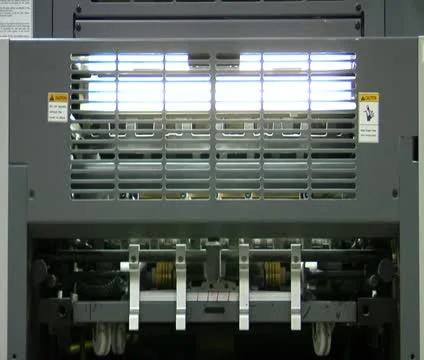 Printing press in operation Stock Footage 21595852