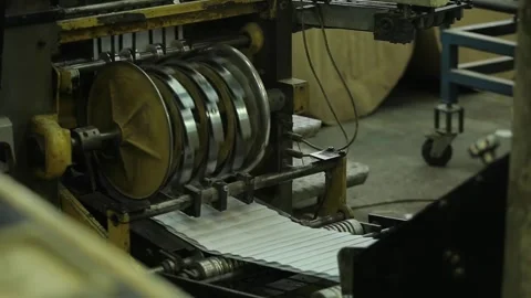 Printing press operation in a publishing house Stock Footage 297320451