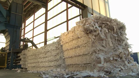 Printing Press paper waste 2 Stock Footage 30229502