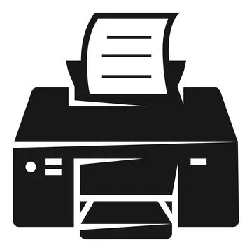 Printing printer icon, simple style Stock Illustration