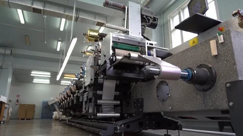 Printing on printing machines 2 Stock Footage 108089059
