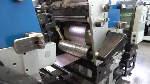Printing on printing machines Stock Footage 108088604