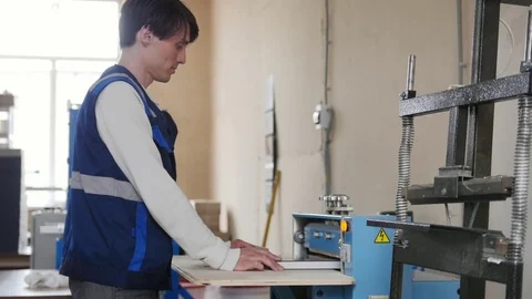 Printing process - feeding sheets of paper, polygraph industry, close up Stock Footage 78124765