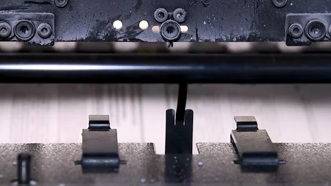 The printing process in a modern printing house Stock Footage 321241846