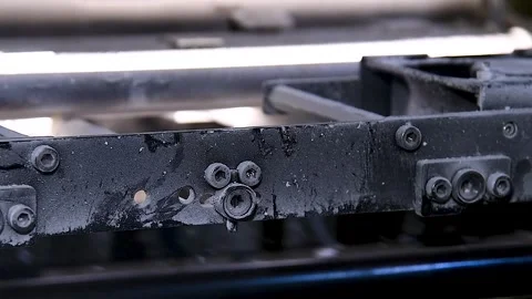 The printing process in a modern printing house 스톡 동영상 328829285