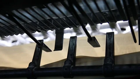Printing process in printing factory. print 스톡 동영상 119375687