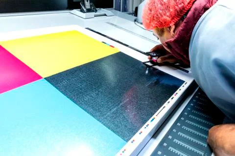 Printing processes industry Stock-Fotos