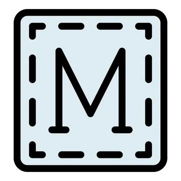 Printing registration marks showing correct alignment on a sheet of paper Stock Illustration