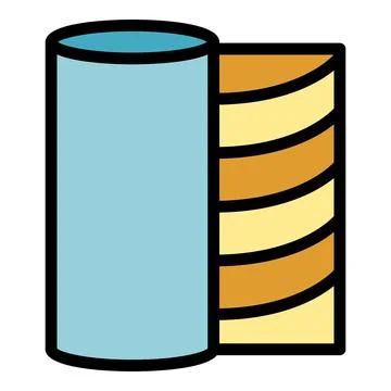 Printing roll icon vector flat Stockillustratie