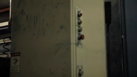 Printing Rollers Spinning in Factory 스톡 동영상 113016587