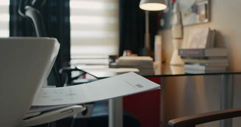 Printing Sheet of Papers with Inkjet Printer for Routine Document Work in Stock Footage 139706925