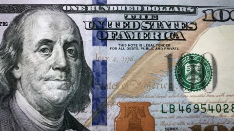 Printing us dollars seamless loop Stock Footage 146837492
