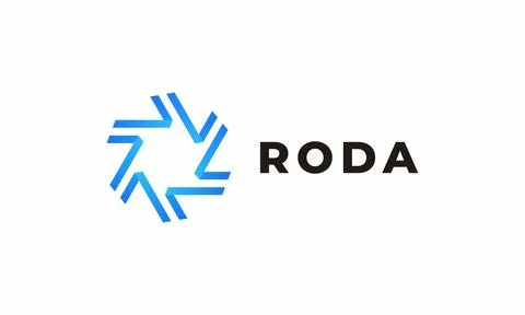 PrintLogo vector star line blue color minimalist concept design Stock Illustration