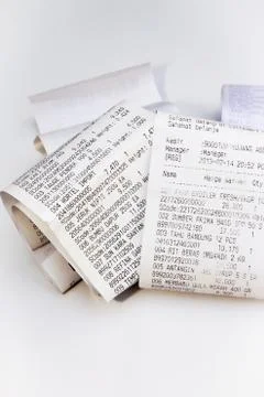 Printout payment Stock Photos