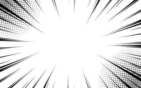 PrintRadial speed lines background. Effect and frame for comic action. Cart.. Stock Illustration