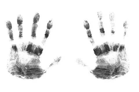 Prints of fingers Stock Illustration