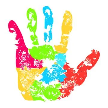 Prints of hands Stock Illustration