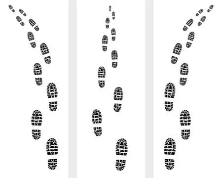 Prints of shoes Stock Illustration