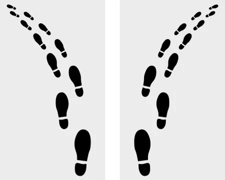 Prints of shoes Stock Illustration