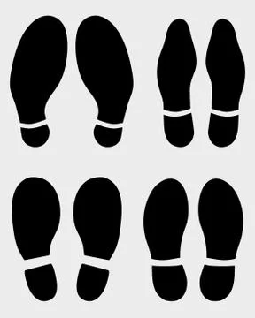 Prints of shoes Stock Illustration