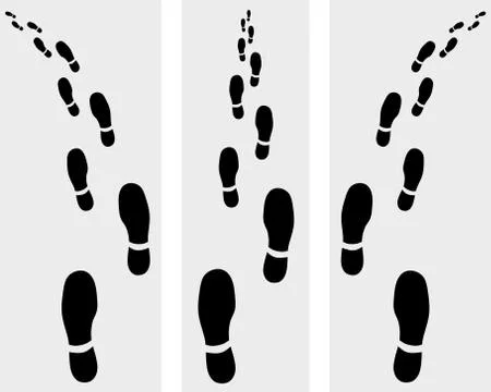 Prints of shoes Stock Illustration