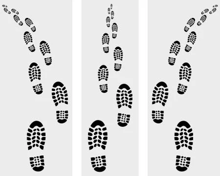 Prints of shoes Stock Illustration