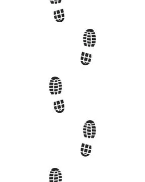 Prints of shoes Stock Illustration