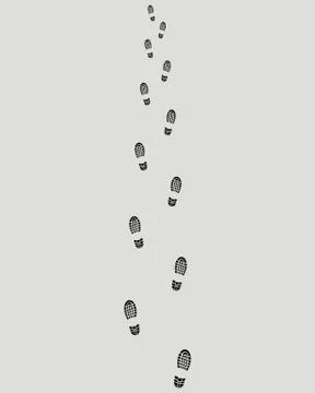 Prints of shoes Stock Illustration