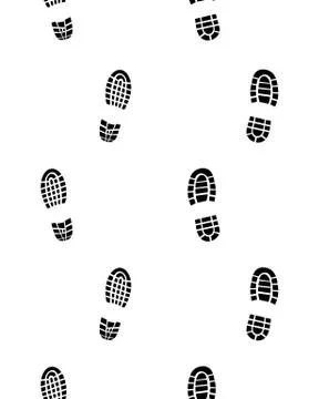 Prints of shoes Stock Illustration