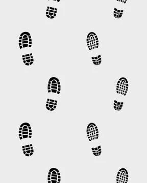 Prints of shoes Stock Illustration