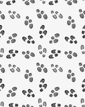 Prints of shoes Stock Illustration