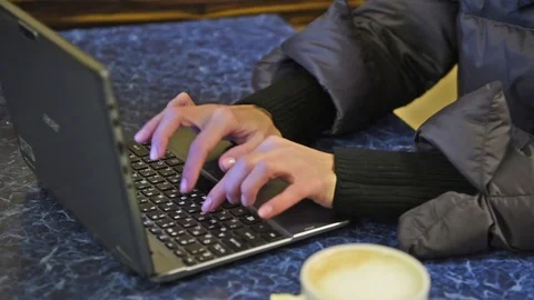 Prints text on the computer 3 Stock Footage 83462733