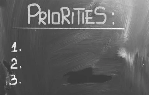 Priorities concept Stockillustratie