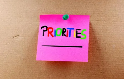 Priorities concept Stock Illustration