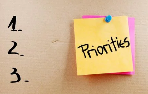 Priorities concept Stockillustratie