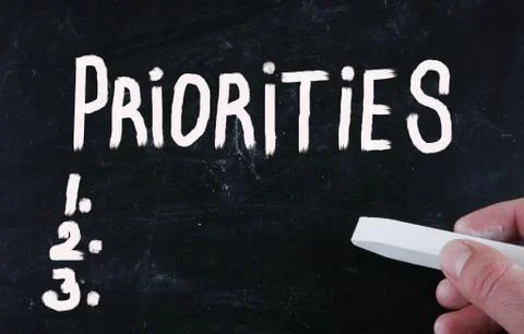 Priorities concept Stockillustratie