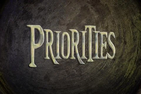 Priorities concept Stock Illustration