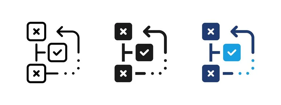 Prioritization and organization icon for task hierarchy and focus on import.. Stockillustratie